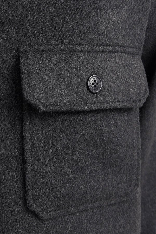 Jack & Jones Sobrecamisa de sarja preto