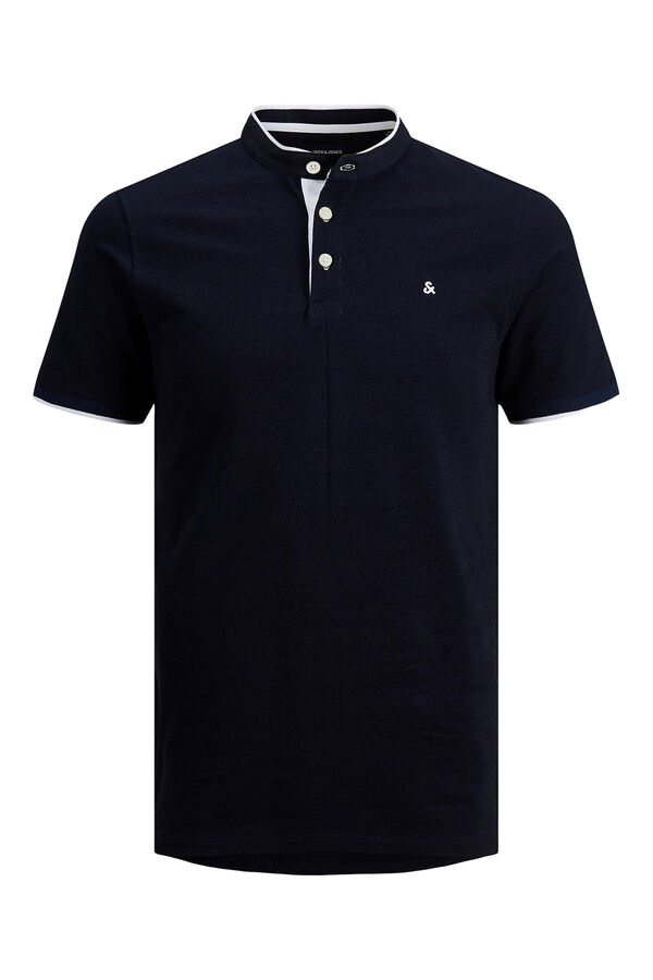 Jack & Jones Polo slim fit gola mao azul