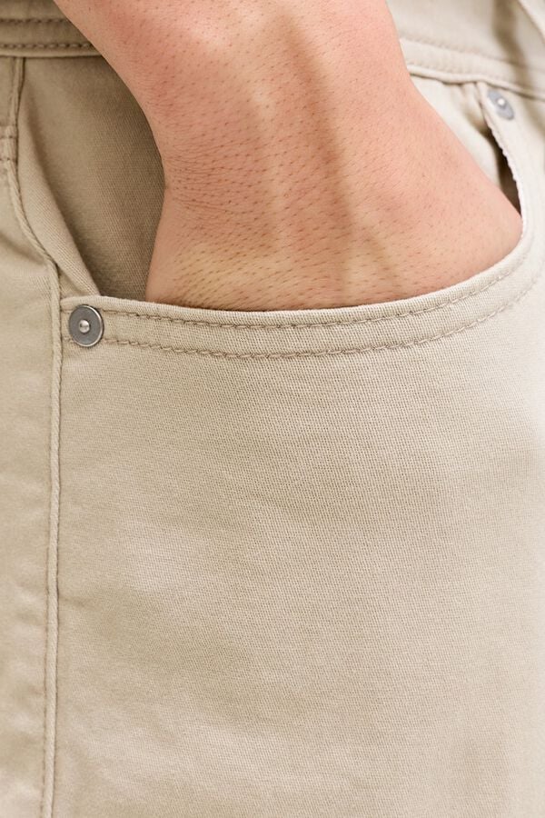 Jack & Jones Bermuda regular fit em sarja cru