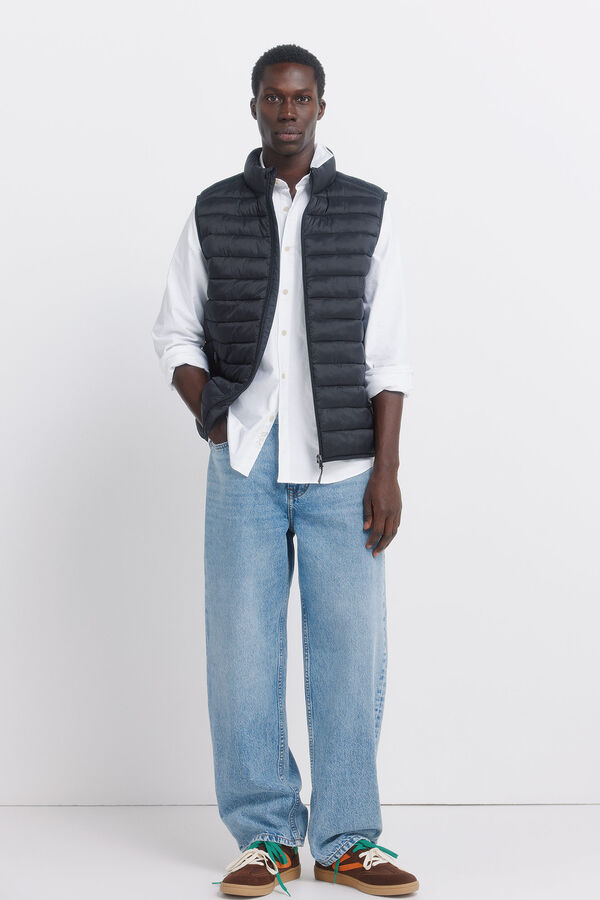 Springfield Colete acolchoado preto