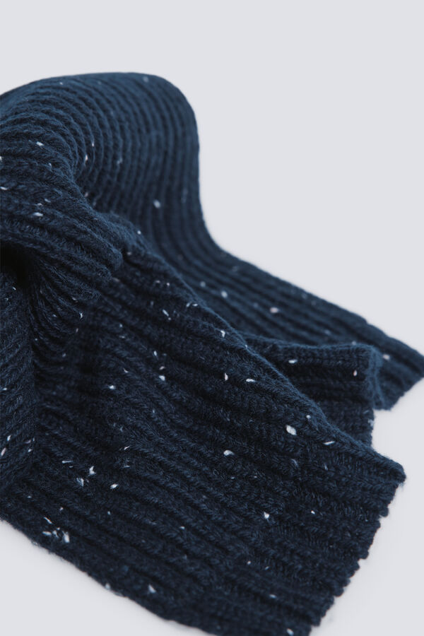 Springfield Cachecol canelado Neps azul