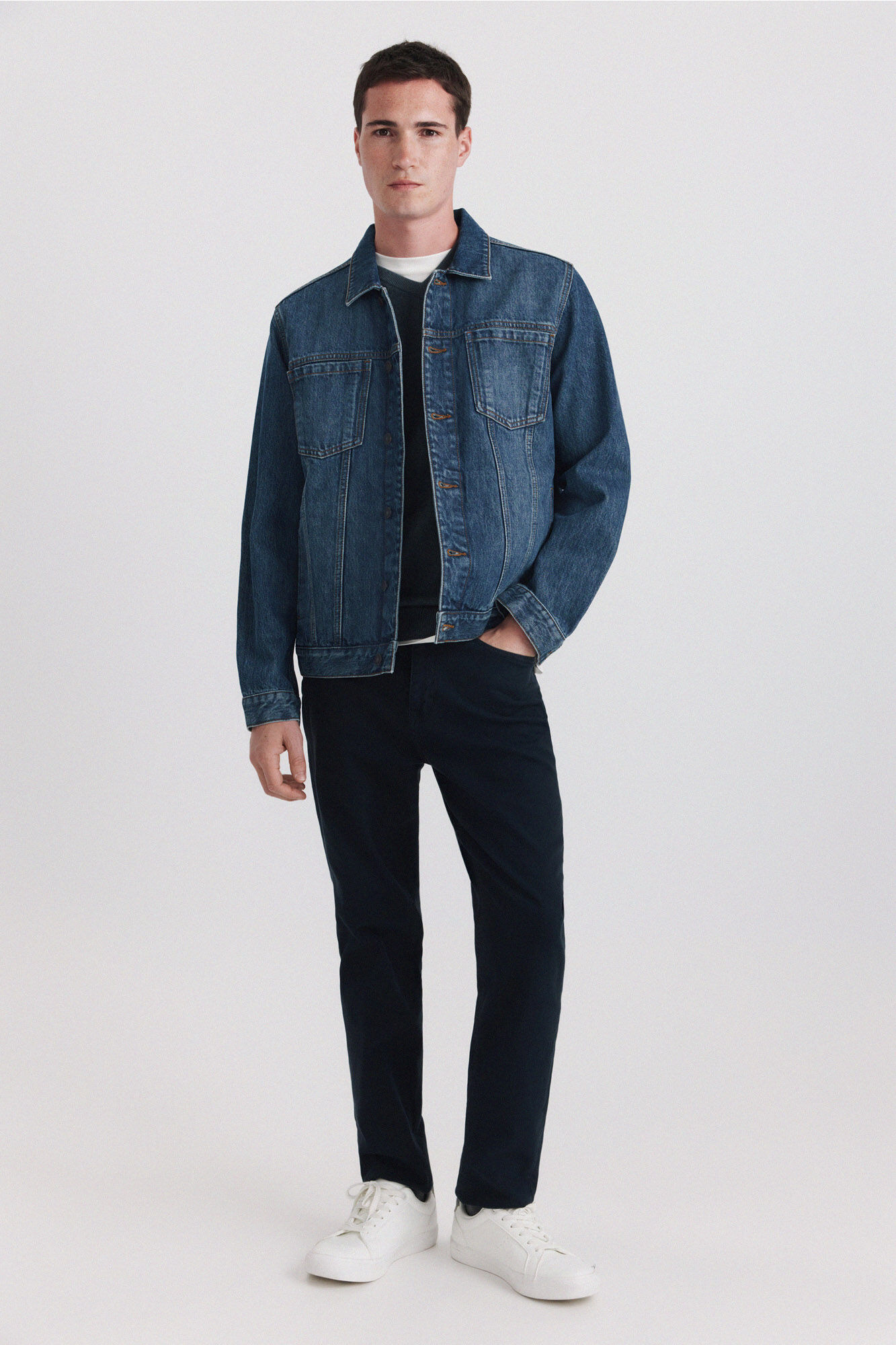 Springfield Pantal&oacute;n 5 bolsillos slim lavado