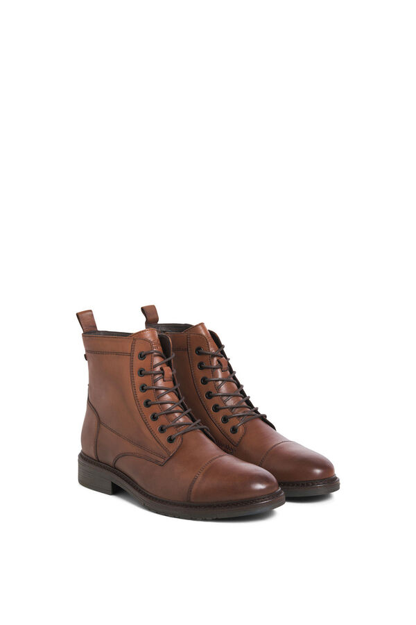 Jack & Jones Botas de couro para homem cru