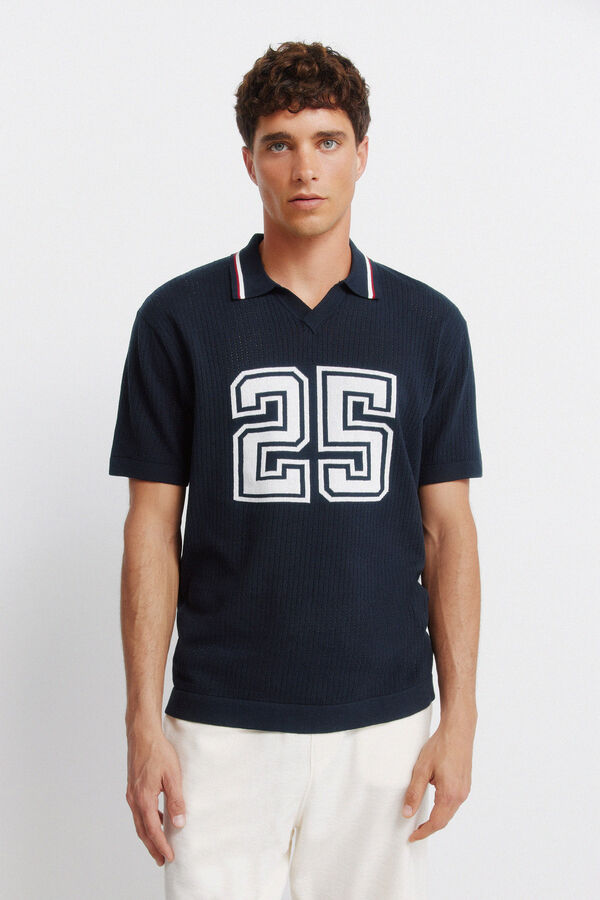 Springfield Polo sport jacquard azul