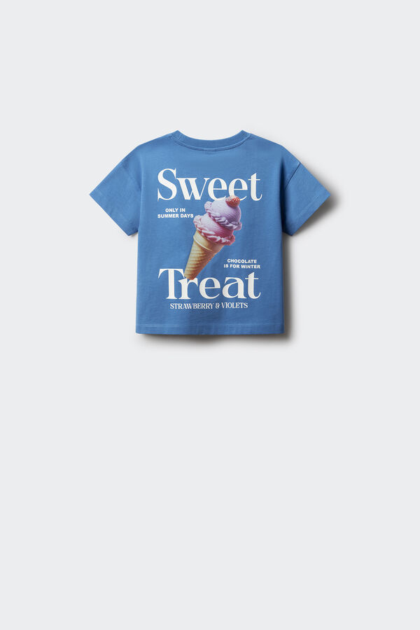 Springfield Kids Camiseta de sorvete para menina azul
