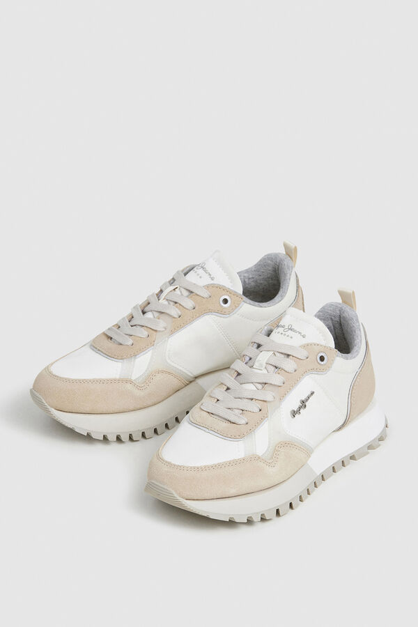 Pepe Jeans Sapatilhas Running Retro bege