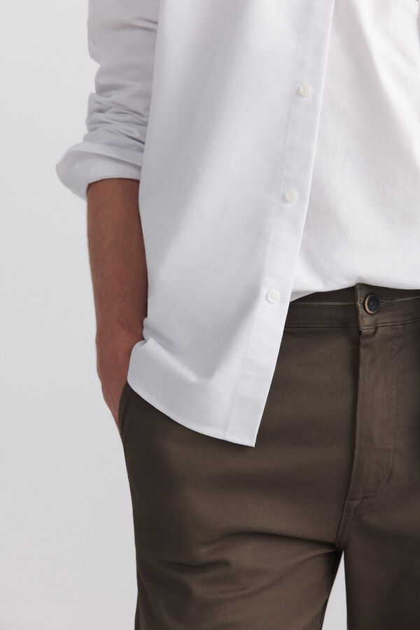 Springfield Cal&ccedil;as chino microestampadas slim fit cru