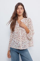 Springfield Blusa estampada com folho estampado
