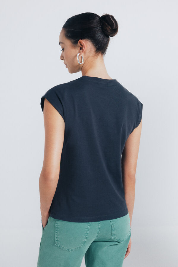 Springfield Crystal studs T-shirt grey
