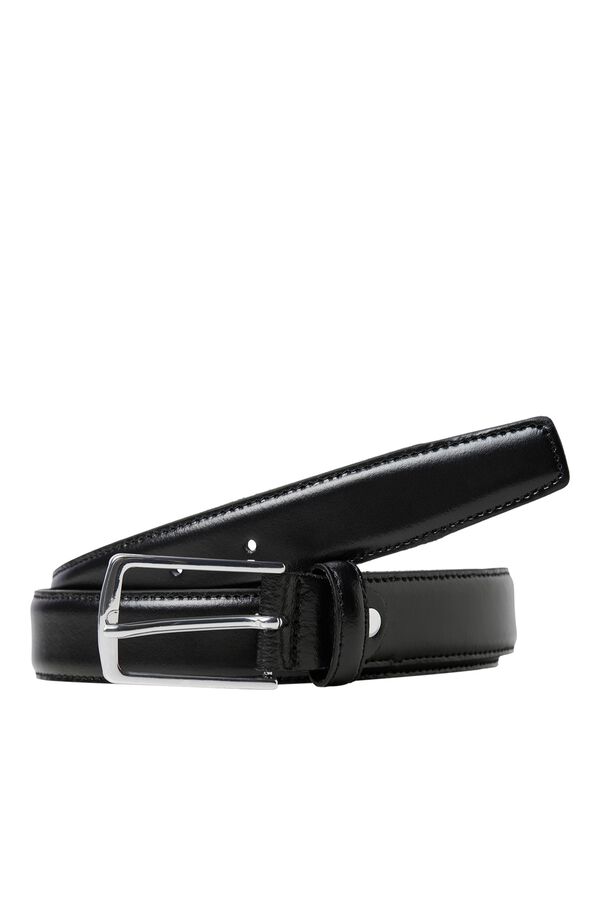 Jack & Jones Cinto 100% pele preto