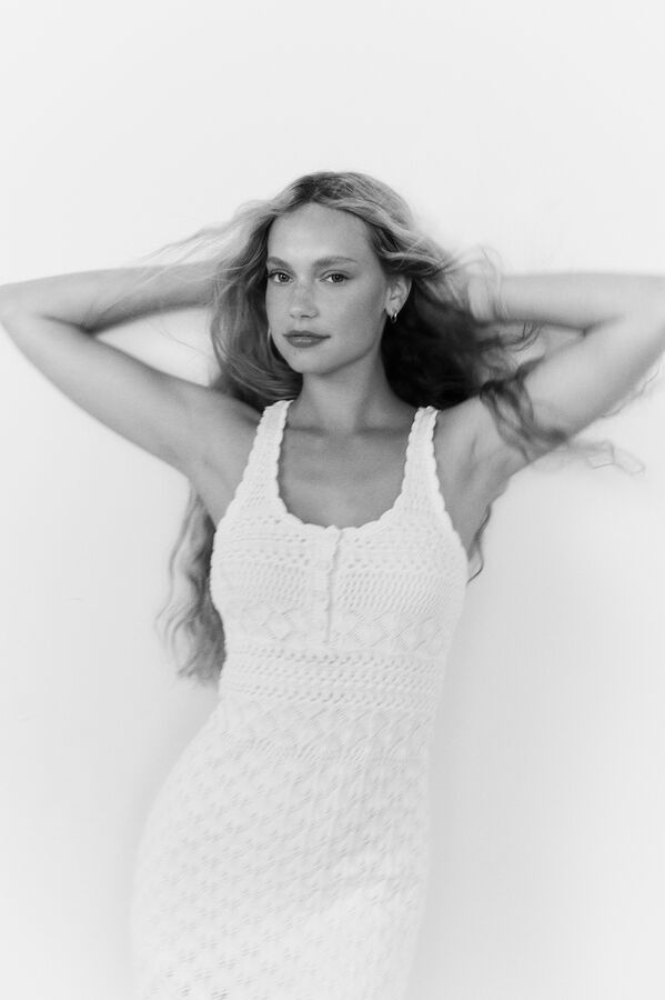 High Spirits Vestido "Lunar" beige