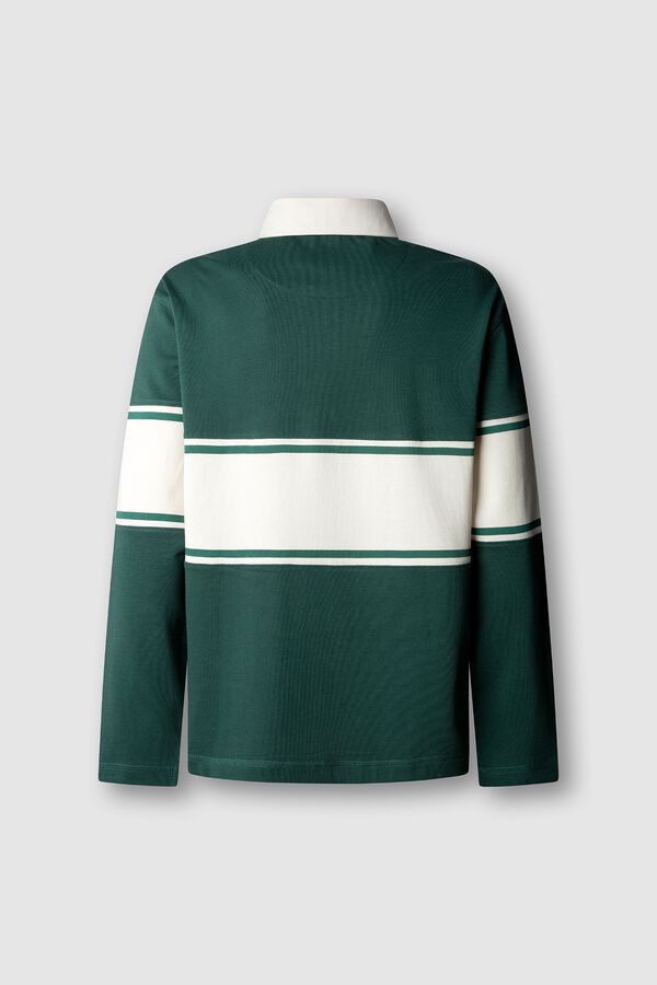 Pepe Jeans Polo de rugby com pain&eacute;is verde
