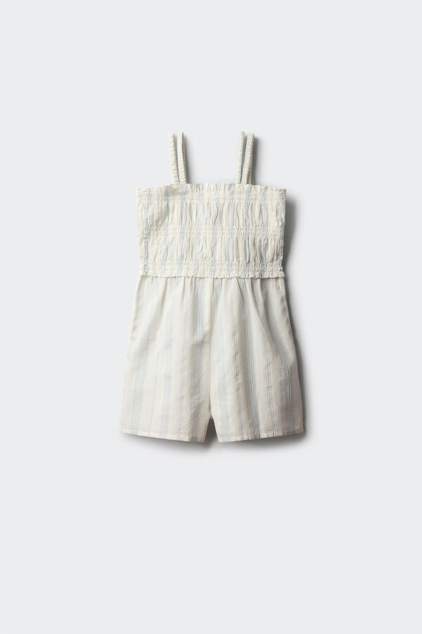 Springfield Kids Top de al&ccedil;as em crochet para menina bege