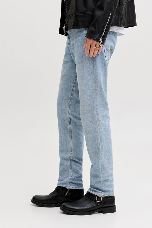 Jack & Jones Jeans regular cintura m&eacute;dia lavagem azul