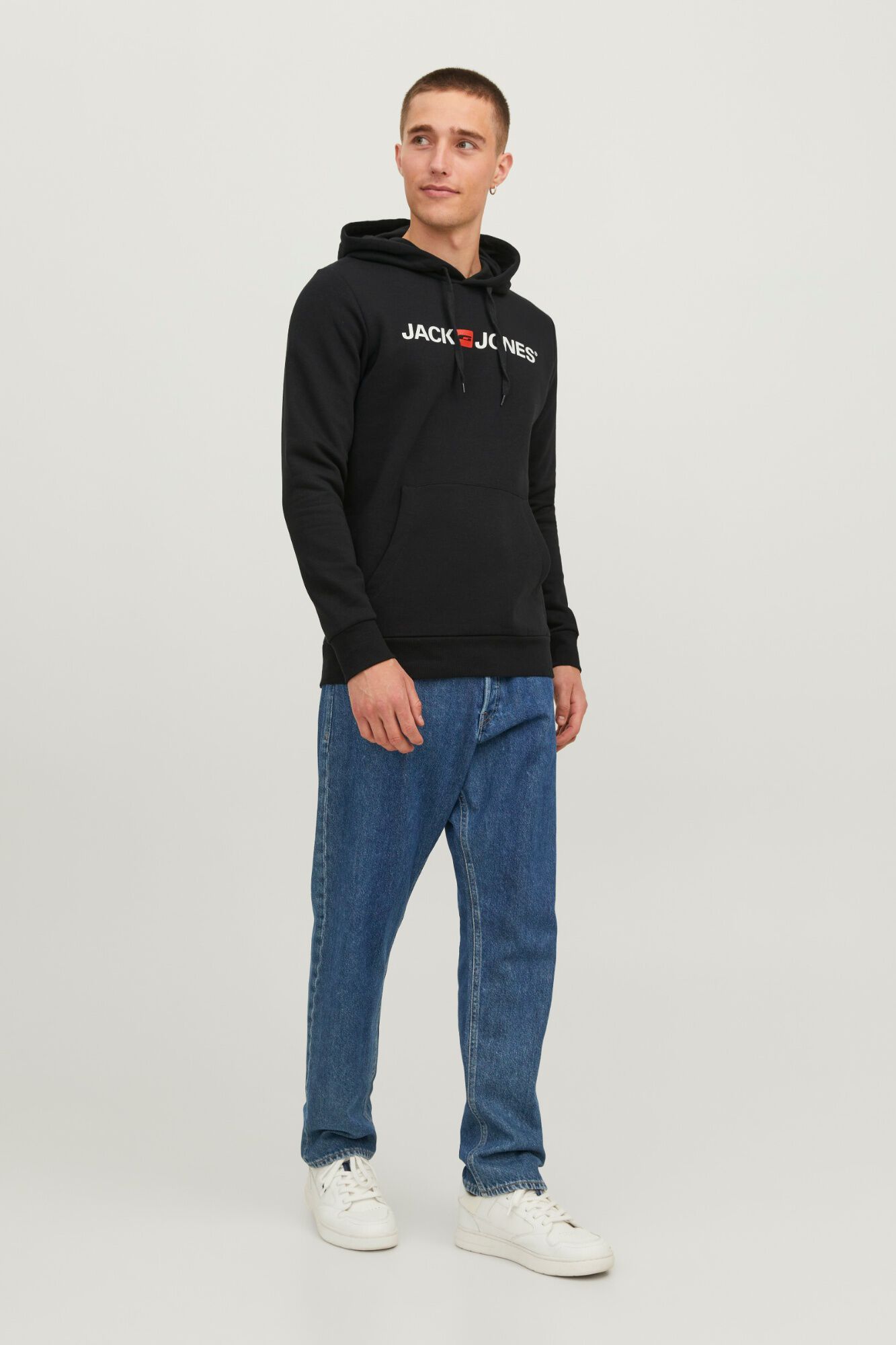 Jack & Jones Sweatshirt regular com capuz