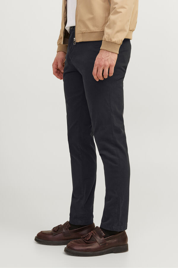 Jack & Jones Calças chino slim fit preto
