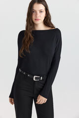 Springfield T-shirt gola barco preto