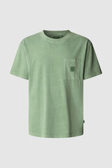 Pepe Jeans  Camiseta de peça manga curta tingida em tecido. verde