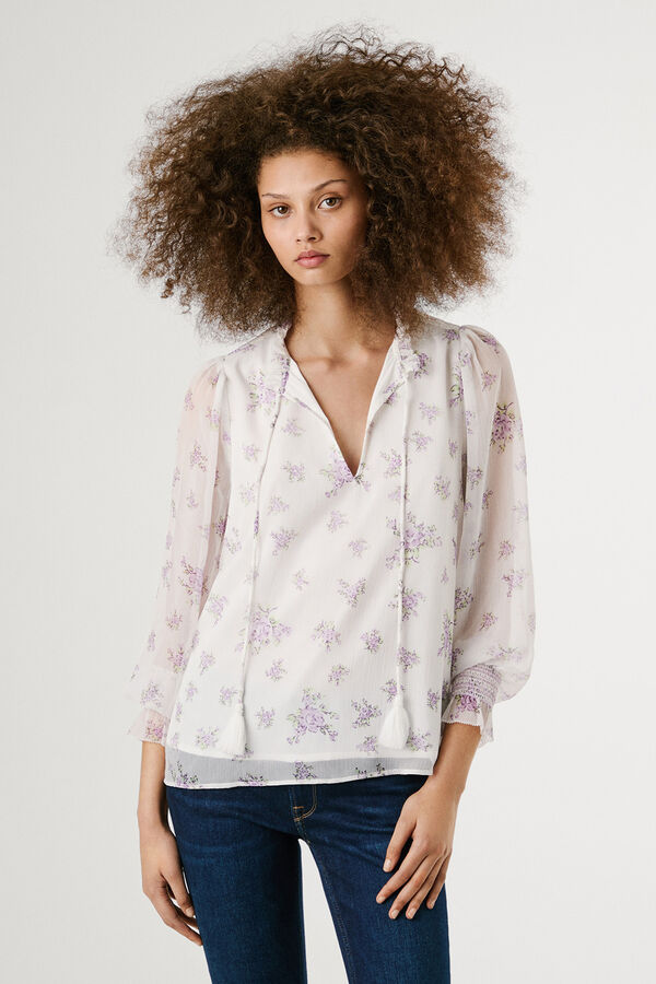 Pepe Jeans  Blusa floral de manga comprida estampado