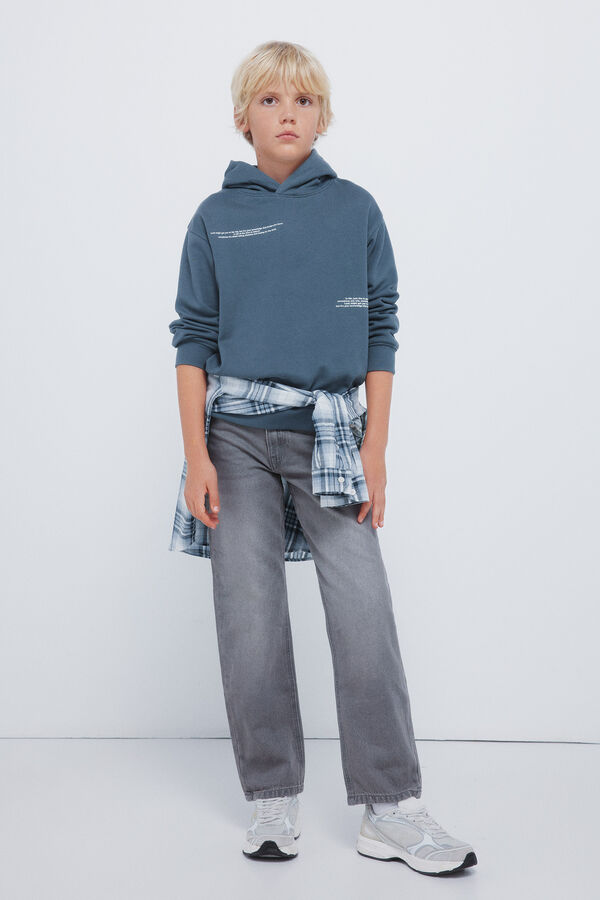 Springfield Kids Sweatshirt Capuz para meninos azul
