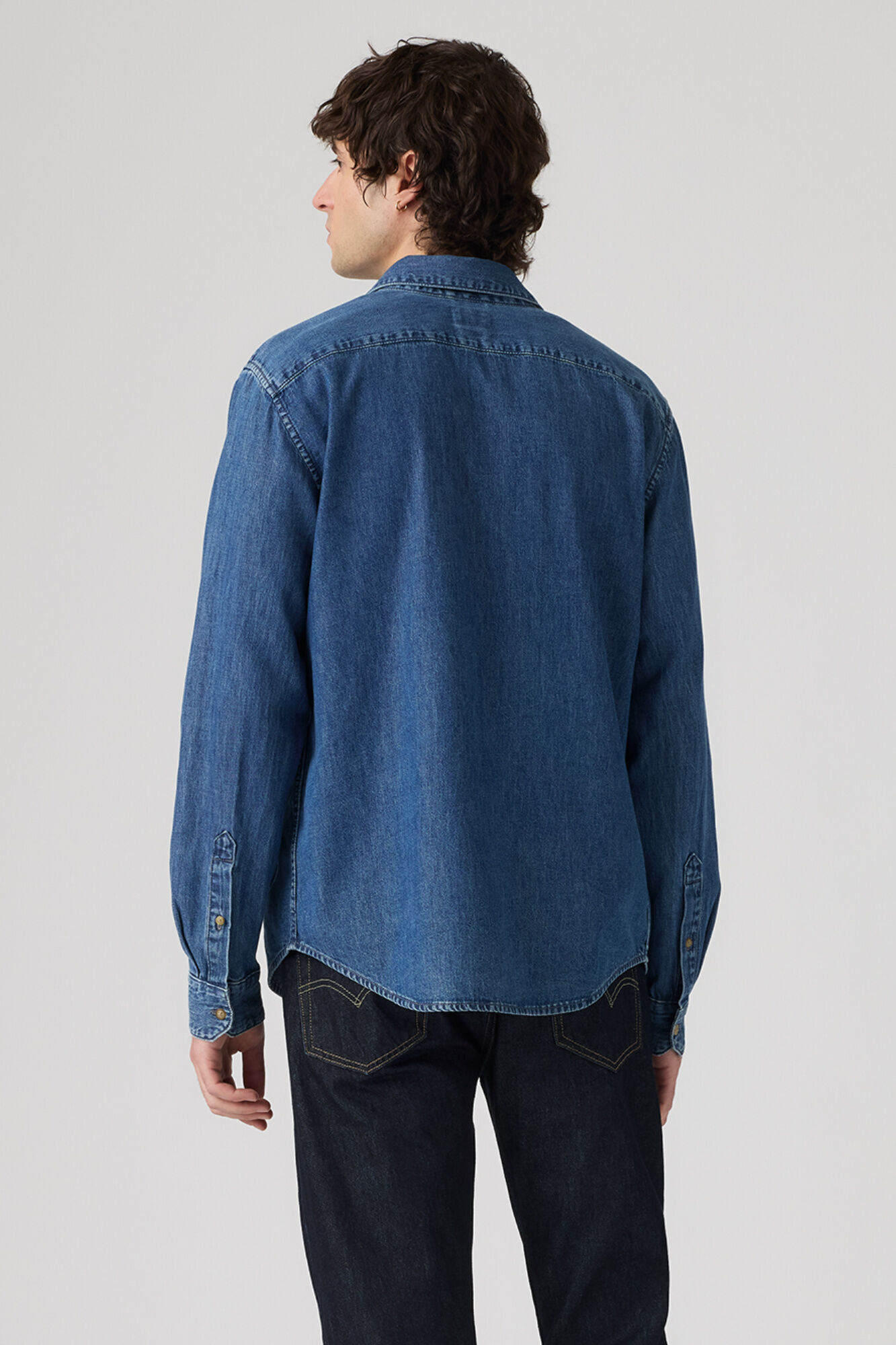 Levi's Camisa jeans com bot&otilde;es