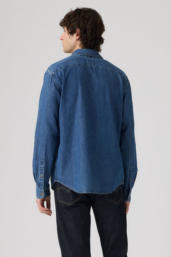 Levi's Camisa jeans com bot&otilde;es azul