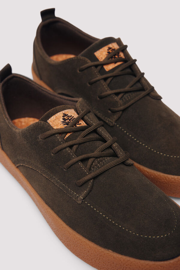 Springfield sapato de couro casual verde