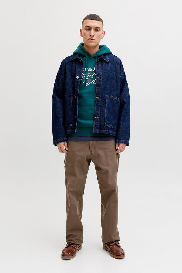 Jack & Jones Sweatshirt de capuz regular fit azul