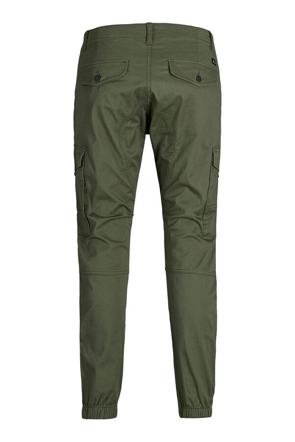 Jack & Jones Calças cargo slim fit verde