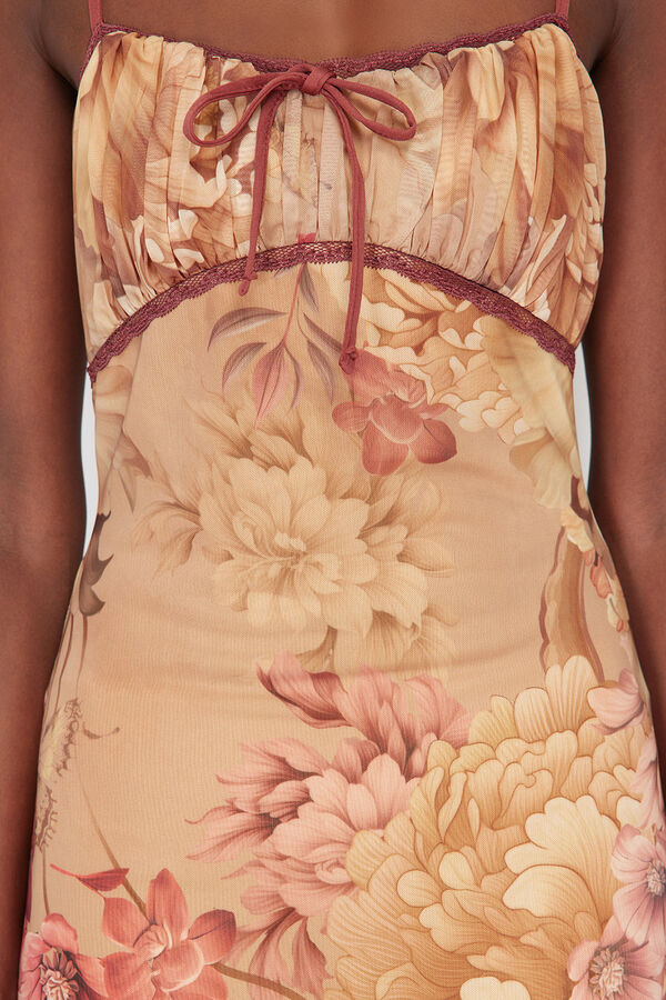 Trendyol Vestido midi detalle lazo blanco