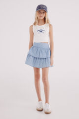 Springfield Kids Saia flores para menina azul