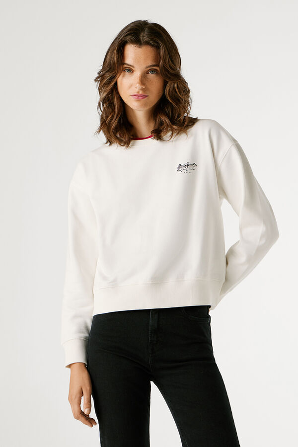 Pepe Jeans Sweatshirt de manga comprida bege
