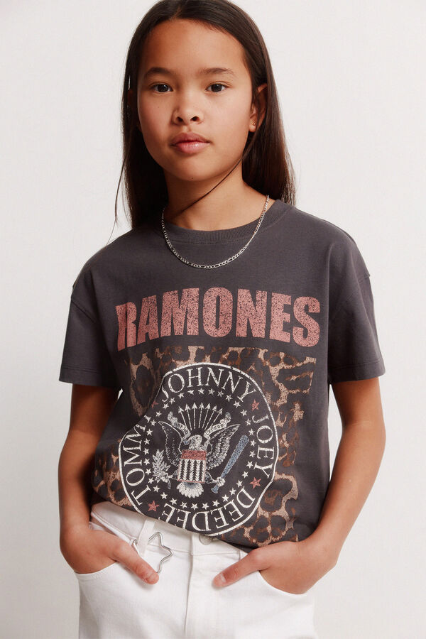 Springfield Kids T-shirt Ramones para menina cinzento