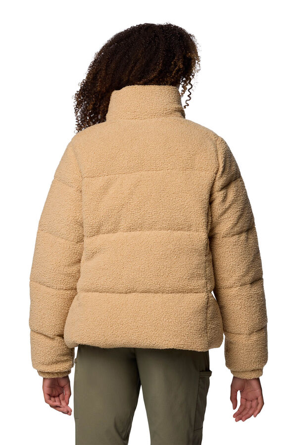 Columbia Chaqueta acolchada de forro polar sherpa Columbia Puffect™ para mujer beige
