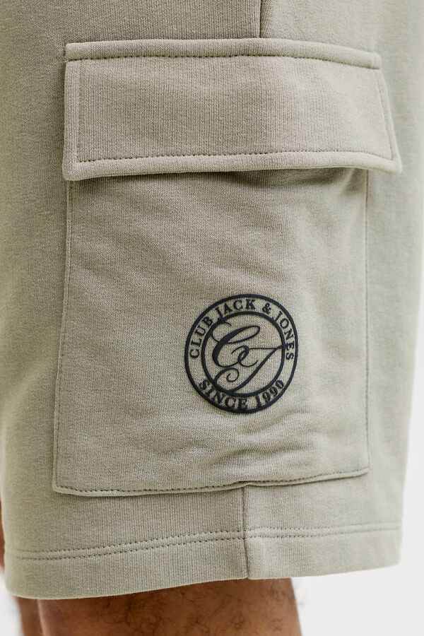 Jack & Jones PLUS Cal&ccedil;&otilde;es de felpa cargo cinzento