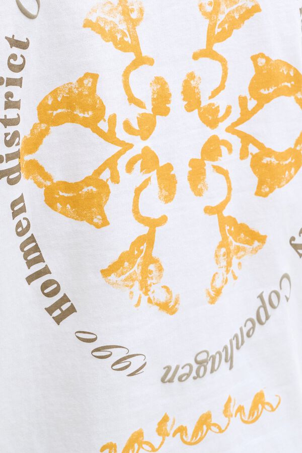 Jack & Jones T-shirt loose em algod&atilde;o branco