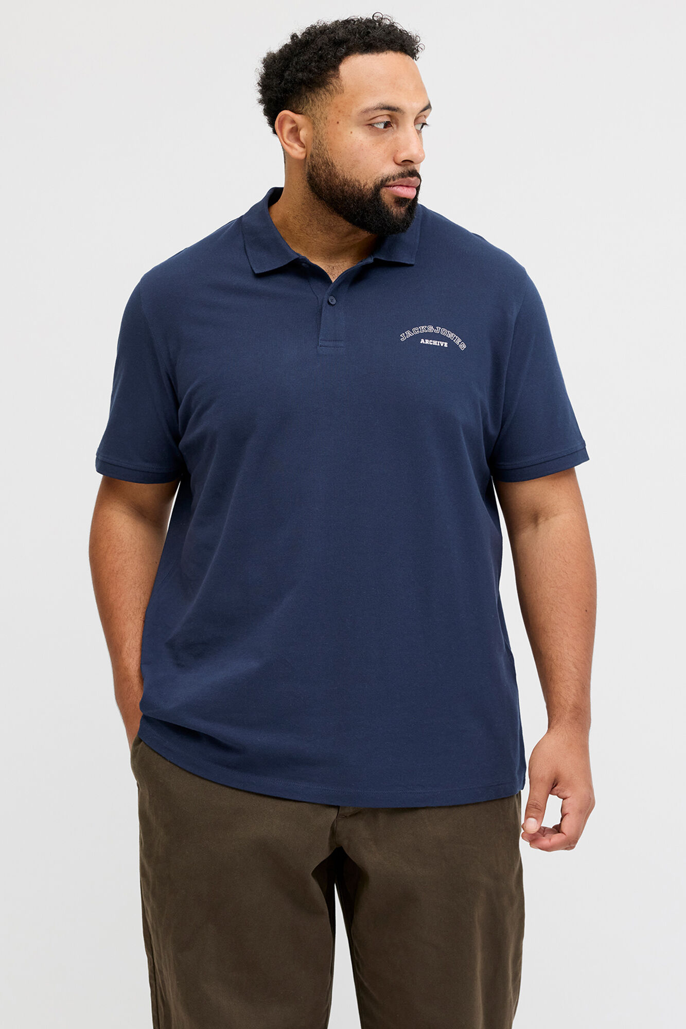 Jack & Jones PLUS Polo b&aacute;sico manga corta