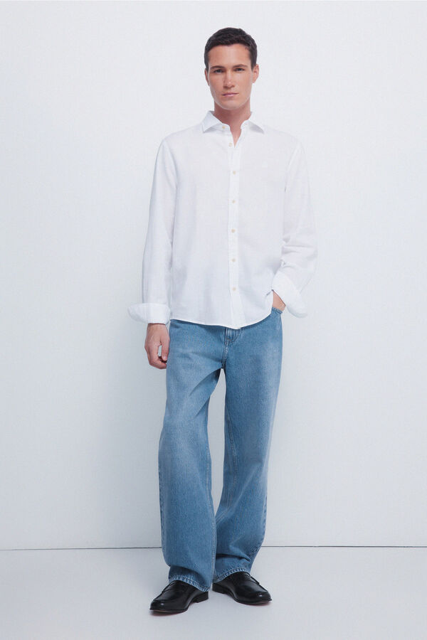 Springfield Camisa estruturada branco