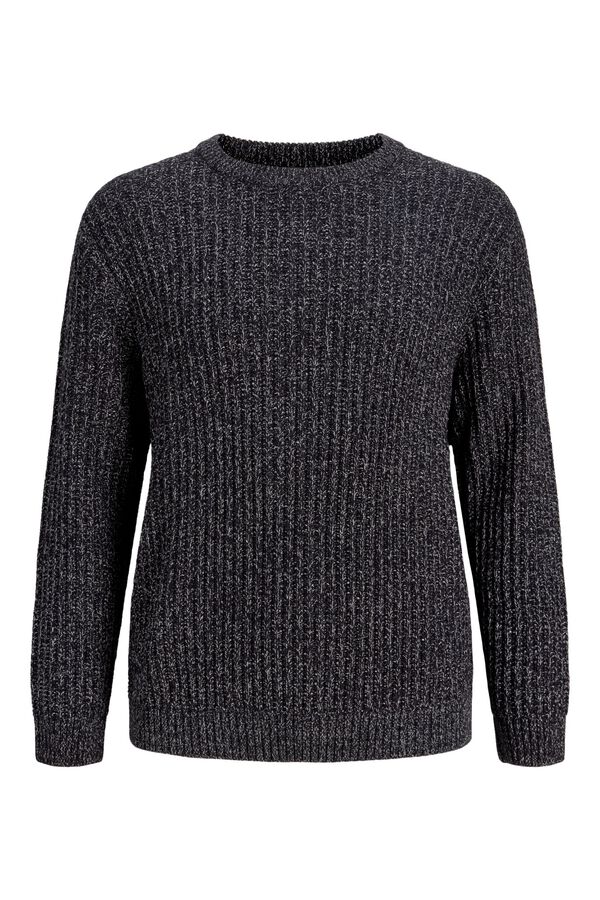Jack & Jones PLUS Camisola relaxed gola redonda azul