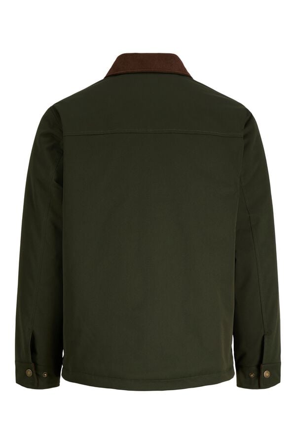 Jack & Jones Blus&atilde;o curto com colchetes verde