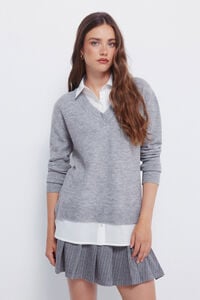 Springfield Camisola de camisa combinada