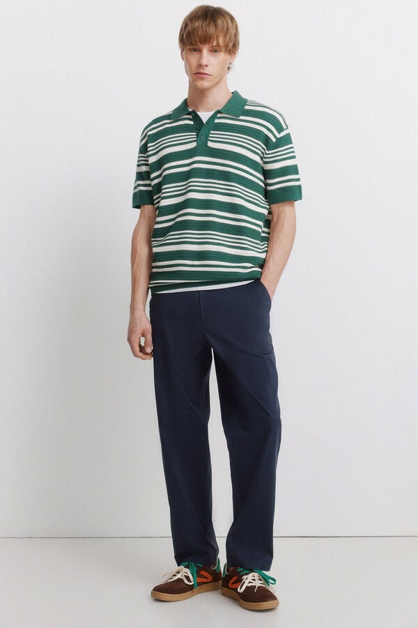 Springfield Polo estructura rayas verde