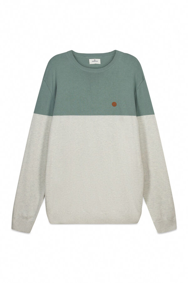 Springfield Camisola b&aacute;sica efeito color block cinzento