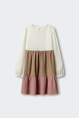 Springfield Kids Vestido de pain&eacute;is para menina rosa