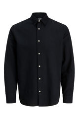 Jack & Jones PLUS Camisa manga comprida em linho preto