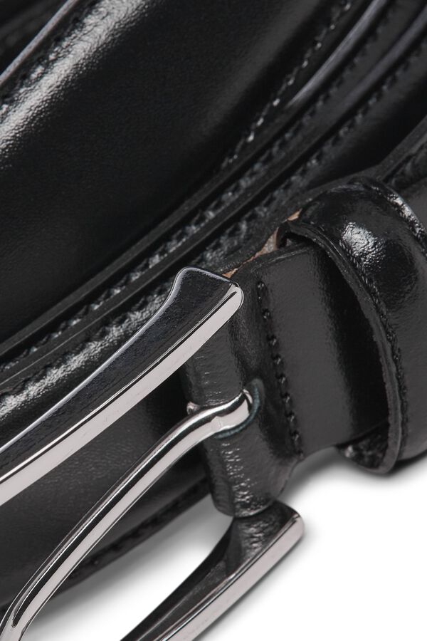 Jack & Jones Cinto 100% pele preto