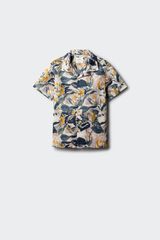 Springfield Kids Camisa de flores para menino azul