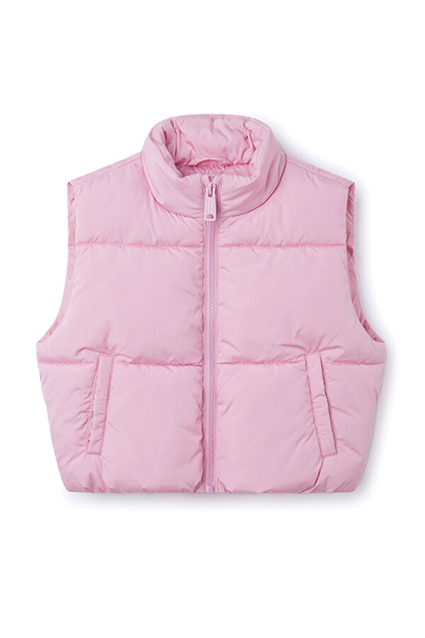 Springfield Girls' quilted gilet pink