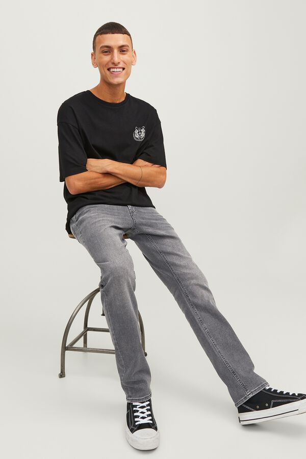 Jack & Jones Jeans slim cinco bolsos preto