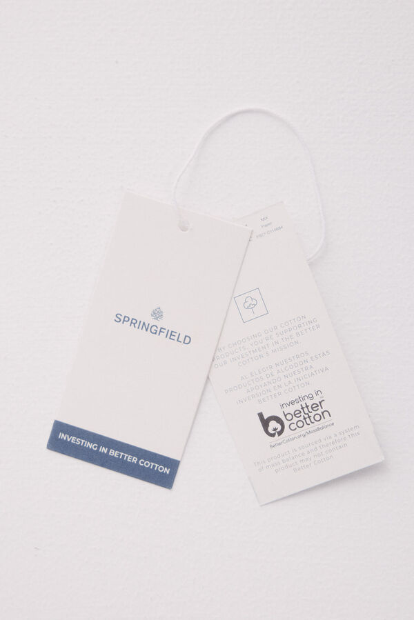 Springfield Camiseta manga ca&iacute;da lentejuelas blanco